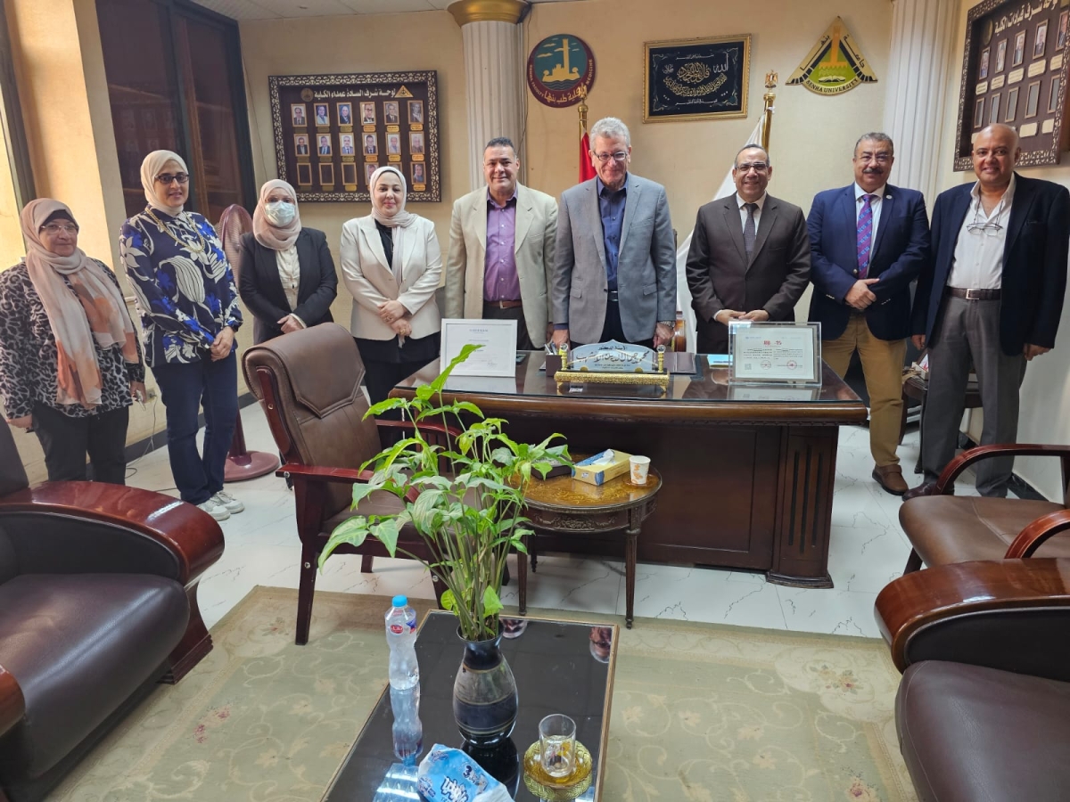 زيارة مركز ضمان الجودة والاعتماد لكنترولات الكليات والبرامج بجامعة بنها